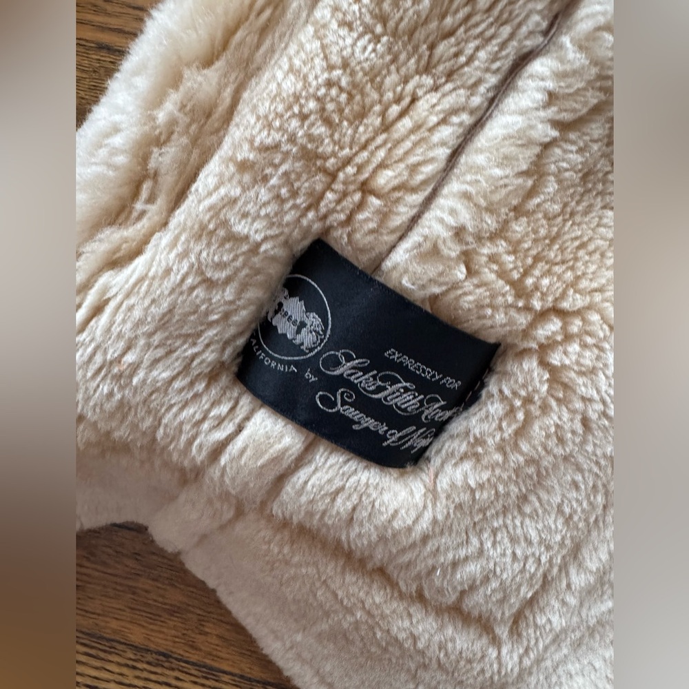 Saks Fifth Avenue brown shearling jacket coat Size 42 - Picture 12 of 17